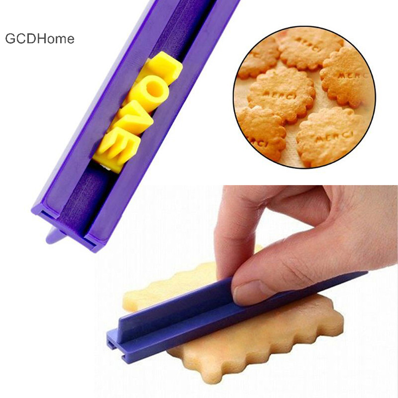 Gcdhome Bảng Chữ Cái Số Cookie Khuôn Cắt Nhúng Fondant Khuôn HOT