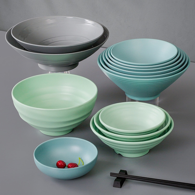 [Melamine] LOGO In Miễn Phí Cấp Thực Phẩm A5 Bát Melamine Bát Melamine Bát Mì Melamine Bát Nhựa Bát 