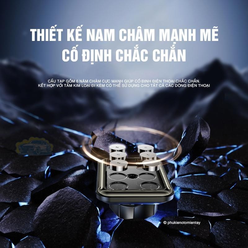 Giá Đỡ Điện Thoại Ô TÔ Sử Dụng Nam Châm, Cải tiế mới, Dễ Dàng Sử Dụng YESIDO 3
