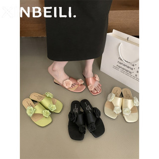 XINBEILI  Dép sandal nữ Hở Ngón Đế Dày Có Quai Cài 2024NEW Mùa hè Kiểu Dáng Thời Trang Bền Đế linh hoạt Độc đáo Đẳng cấp FDL24609QC 24Z240613