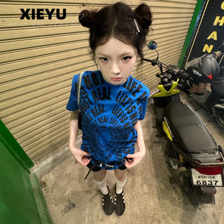 XIEYU áo phông áo thun nữ croptop Casual Dễ thương Phong cách Comfortable WCS2460F5G 25Z240617