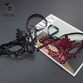HCHC Mặt nạ hóa trang, Mặt nạ mắt nữ hoàng hộp đêm rỗng lấp lánh, Mặt nạ nửa mặt nữ hoàng Mặt nạ nửa mặt màu đen Mặt nạ khiêu vũ Cô gái