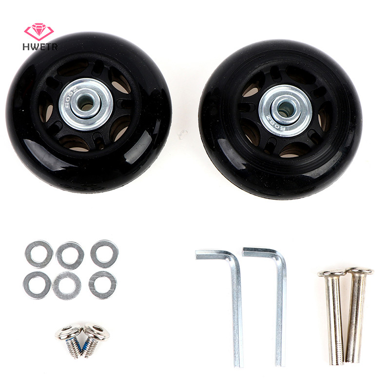 Hwetr 2 Bộ Vali Hành Lý Thay Thế Bánh Xe Trục Và Cờ Lê Bộ Sửa Chữa 68mm Mới