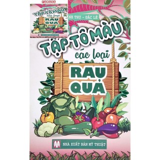 Sách tập tô màu - các loại rau quả