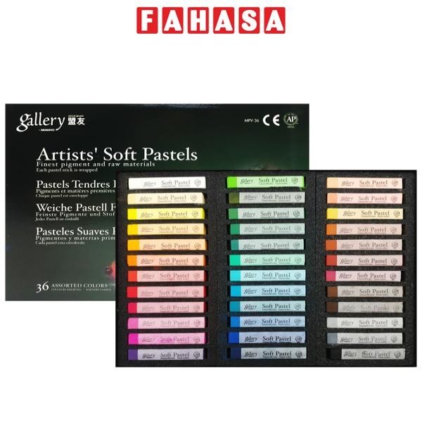 Hộp 36 Màu Vẽ Phấn Tiên Gallery Artists' - Mungyo MPV-36
