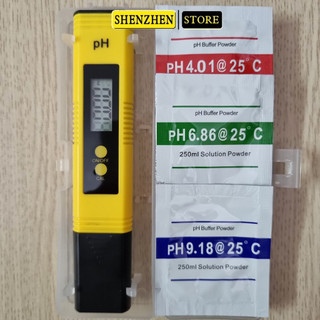 Bút đo độ PH ATC đo nước bể cá, ao nuôi tôm cá, nước sạch, nước trồng rau đi kèm 3 gói hiệu chỉnh