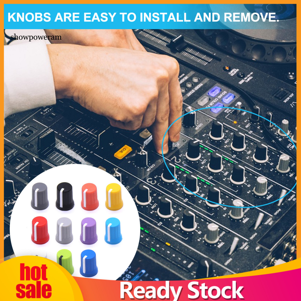 Spm Chống Mài Mòn Núm Mũ Xoay Núm 5 Chiếc Đa Năng Eq Xoay Núm Thay Thế Kích Thước Mini Equalizer Pot