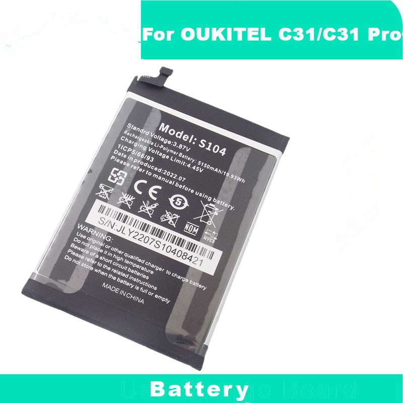 Pin Oukitel C31/C31 PRO Pin S401 Điện Thoại Di Động Được Xây Dựng Trong Pin 5150MAh