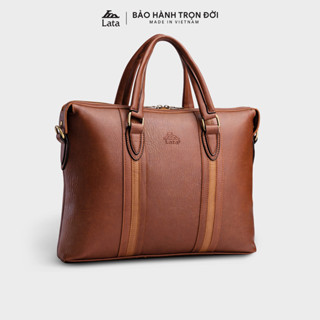 Cặp Công Sở Lata (Thời trang nam basic đựng laptop 15,6 inch - Cặp da CA14)