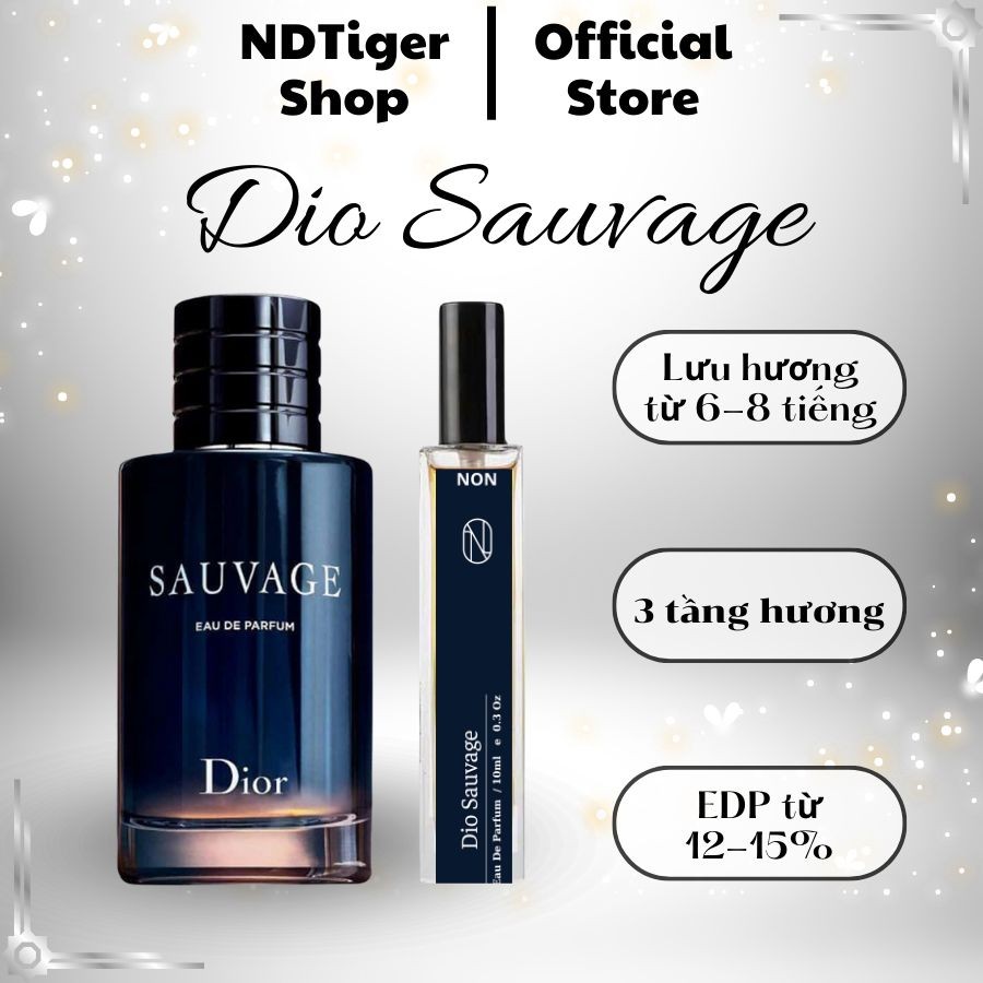Nước Hoa Nam Dio Sauvage Chiết 10ml - Phong Cách Sang Trọng, Tinh Tế, Cuốn Hút