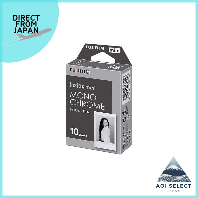 Instax Fujifilm Instant Camera Cheki Film 10 Sheets Monochrome INSTAX MINI MONOCHROME WW 1