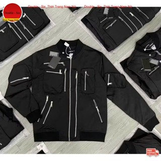 Áo Khoác Gió DSQ 12 Khóa ❤ Áo Bomber Dù 2 Lớp Dày Dặn Dáng Rộng Nam Nữ NA763