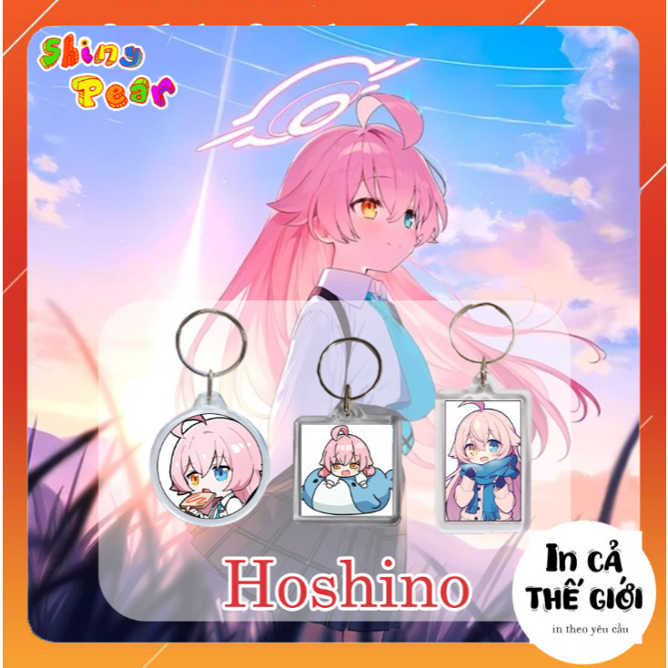 [Blue Archive] - Móc khóa | Móc chìa khóaTakanashi Hoshino | Hoshino game Blue Archive làm quà tặng,