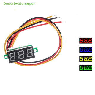 Dsvn 1Pc 0.28 Inch DC LED Kỹ Thuật Số Vôn Kế Có Thể Điều Chỉnh DC 0-100V Đồng Hồ Đo Điện Áp HOT