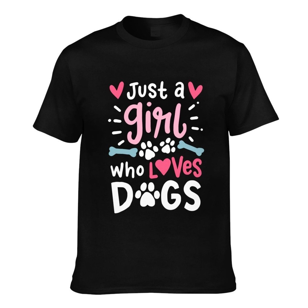 Mới nhất Just A Who Loves Dogs Funny Men Cotton Tee