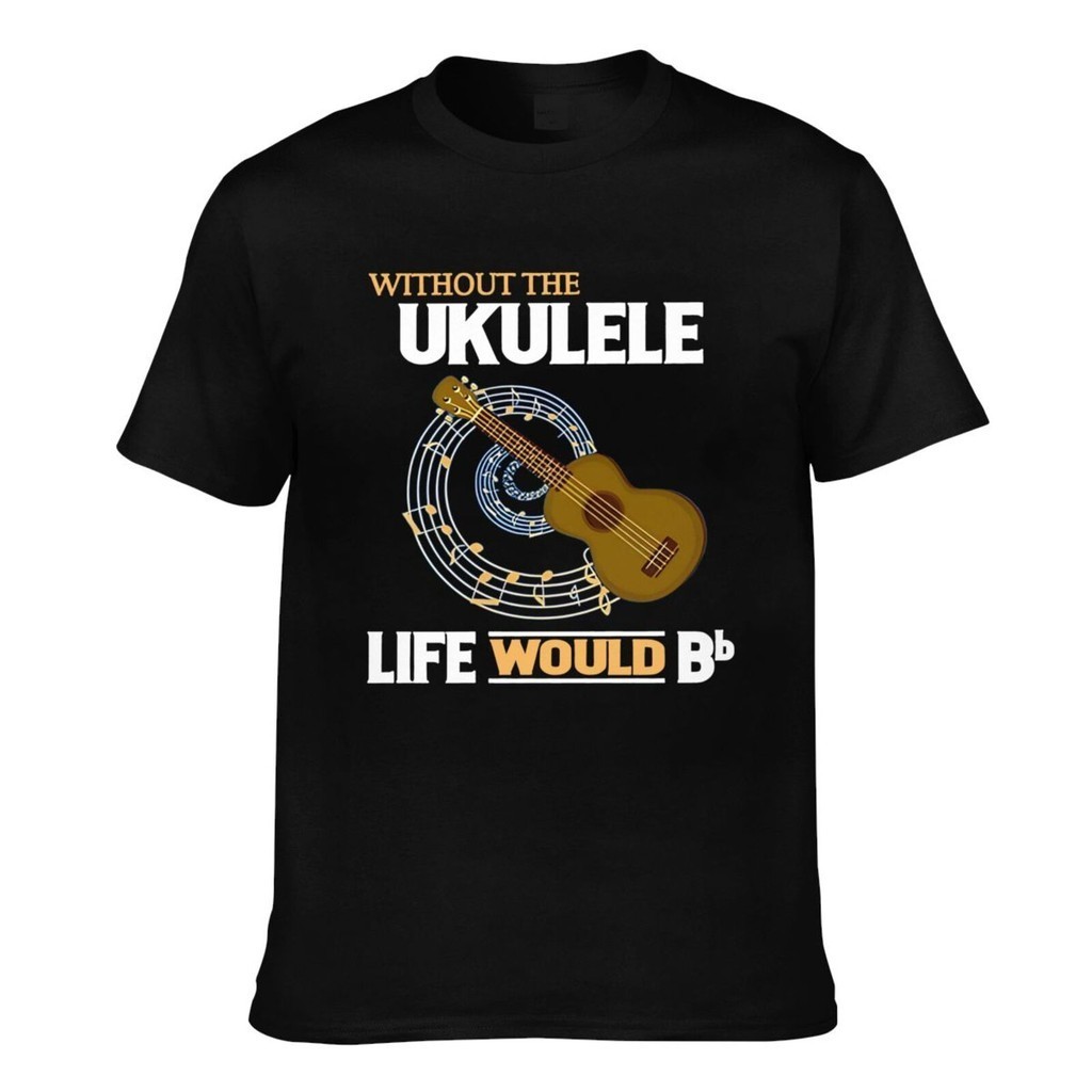 Không có đàn Ukulele Life sẽ Bb Áo thun in hình chất lượng hàng đầu cho nam