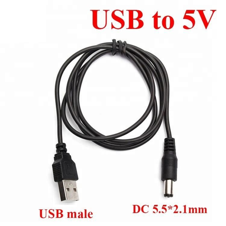 Cáp Chuyển USB ra 5V Jack DC 5.5*2.1mm