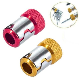 1 chiếc vòng từ tính kim loại đầu tua vít tay thép tua vít điện bit