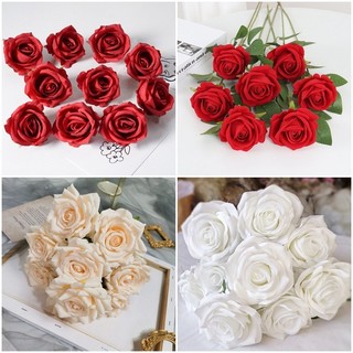 Đám Cưới Cô Dâu Bó Hoa Đỏ Nhiều Màu Sắc Nhân Tạo Hoa Hồng Chụp Ảnh Chống Đỡ Trang Trí Nhà Để Bàn Trang Trí