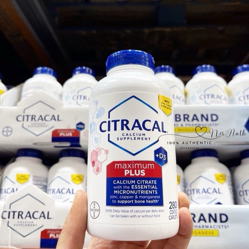 [Date 2027] Viên uống bổ sung canxi citrate CITRACAL Maximum Calcium Citrate