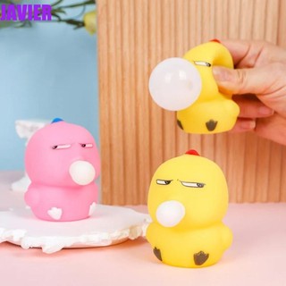 Javier bóp bong bóng khạc nhổ đồ chơi, thổi bong bóng fidget chick pinch đồ chơi, bóp chậm dễ thương bóp hoạt hình chậm đồ chơi cậu bé