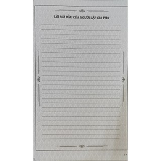 Sách Gia phả dòng tộc (bìa cứng) -Minh Thắng book
