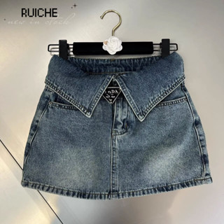 RUICHE Chân váy chân váy chữ  Vintage Fashion Cổ điển Trendy WSQ2430N0C 19Z240507