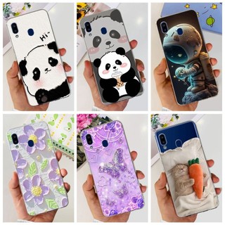 Ốp điện thoại silicon mềm vẽ hoa gấu trúc đáng yêu cho huawei nova 3i nova3i ine-lx1 ine-lx2
