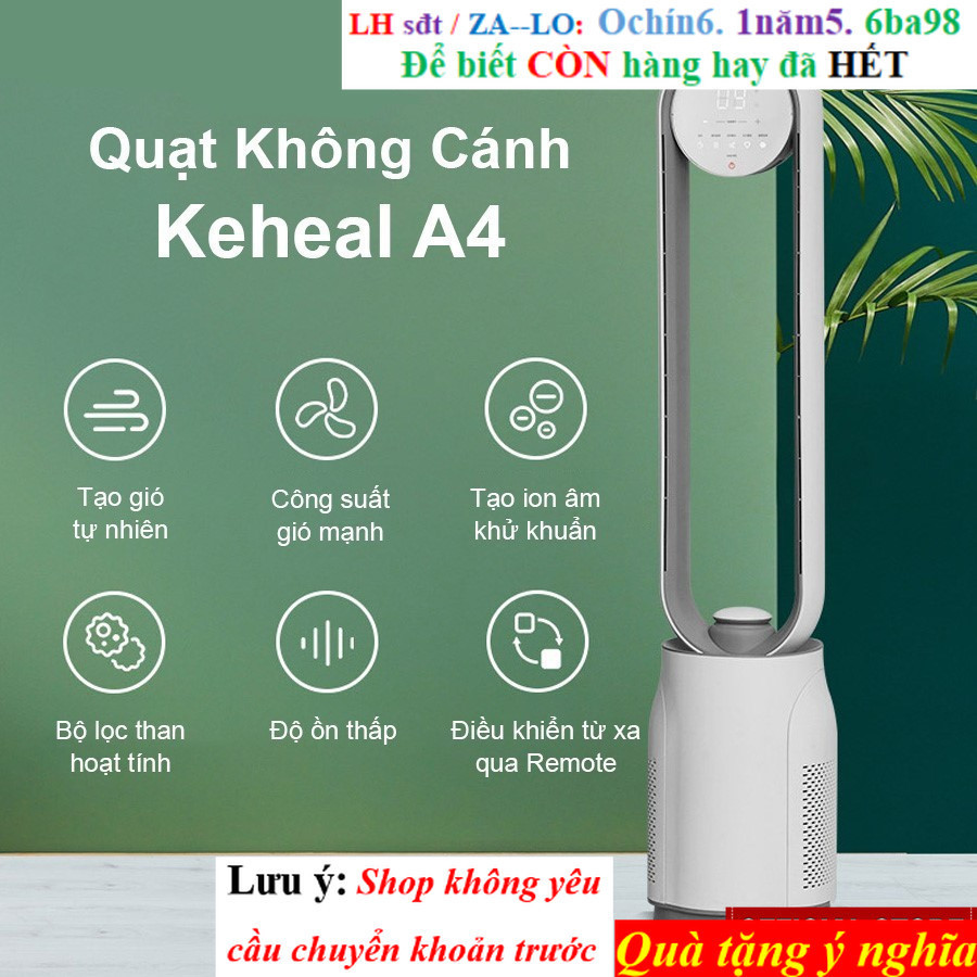 KM- Quạt Không Cánh Tạo Ion Xiaomi KEHEAL A4