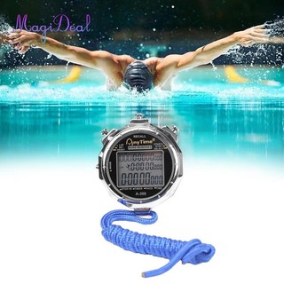 Đồng hồ bấm giờ thể thao MagiDeal Đồng hồ bấm giờ bộ nhớ để chạy marathon bơi lội