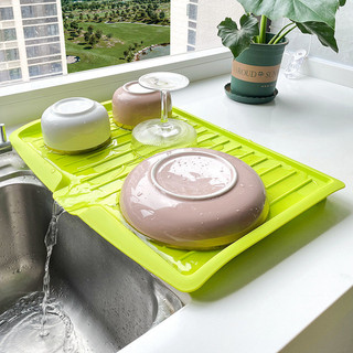Khay thoát nước nhà bếp lớn đa chức năng, Khay thoát nước bằng nhựa rau quả, Bộ đồ ăn hình chữ nhật Bộ đồ ăn Giá thoát nước