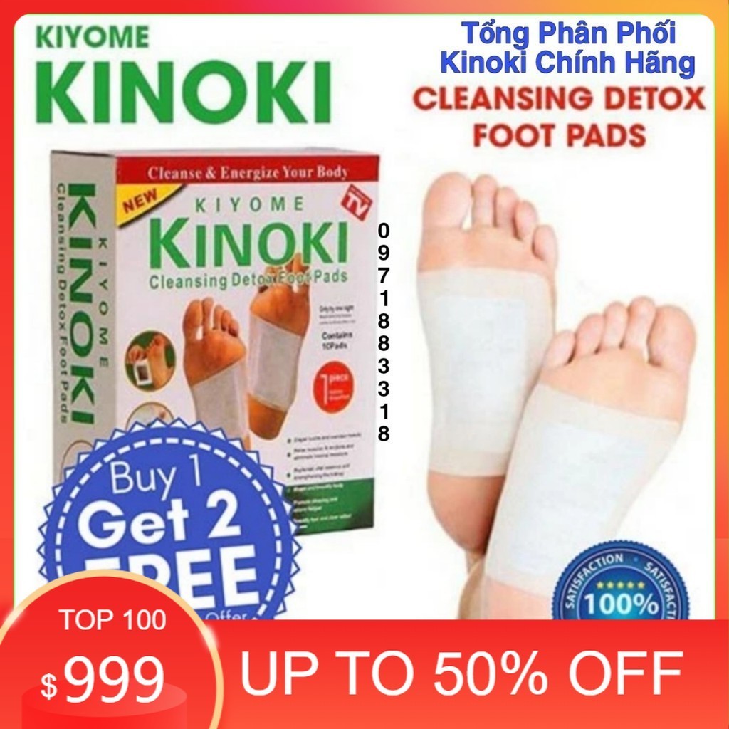 [Rẻ nhất Shopee] Miếng Dán Thải Độc Chân Nhật Bản Kinoki  Giúp Thư Giãn - Giảm Nhức Mỏi, Hôi Chân