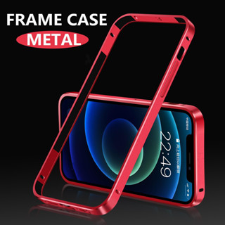 Khung Cạnh Nhôm Sang Trọng Cho iphone 15 Pro Max 12 13 14 Pro Max 12 Pro Max 14 15 Plus 7 8 Plus X XR XS Max 13Pro 11 12 Pro Max Kim Loại Chống Sốc Ngăn Ngừa Ốp Lưng Bảo Vệ