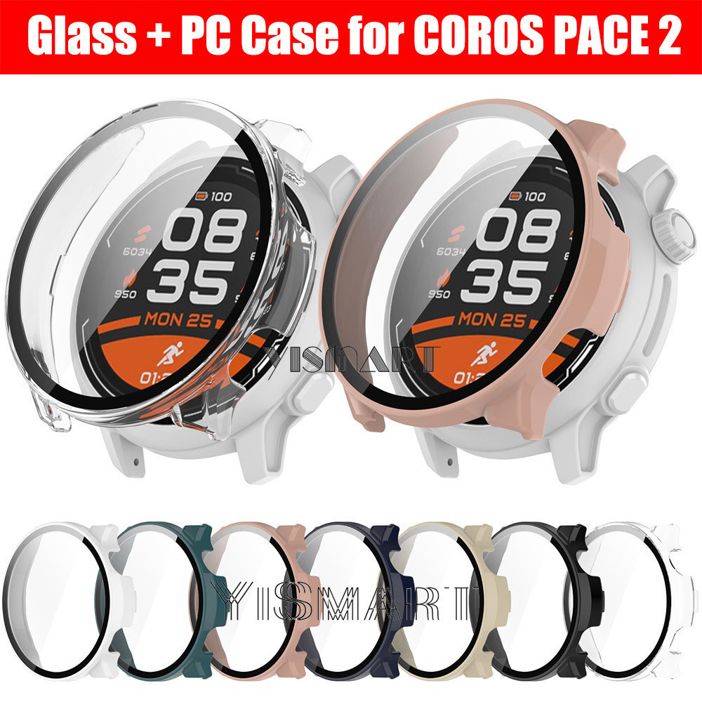 Vỏ PC Cứng Kính Bảo Vệ Màn Hình Vỏ Phim Cho Coros PACE 2 Khung Đồng Hồ Thông Minh Pace2 Vỏ Bảo Vệ Cả