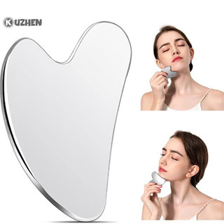 Kuzhen 1 Máy Mát Xa Bằng Thép Không Gỉ Gua Sha Cho Mặt Cổ Cơ Thể Guasha Massage Dụng Cụ Chăm Sóc Da Mặt Guasha Board Máy Mát Xa Mặt HOT