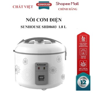 Nồi cơm điện sunhouse 1.8 lít shd8603