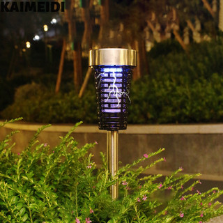 Kaimeidi Đèn diệt muỗi năng lượng mặt trời ngoài trời hộ gia đình chống thấm nước ngoài trời đèn sân vườn chống muỗi đuổi côn trùng bẫy đèn