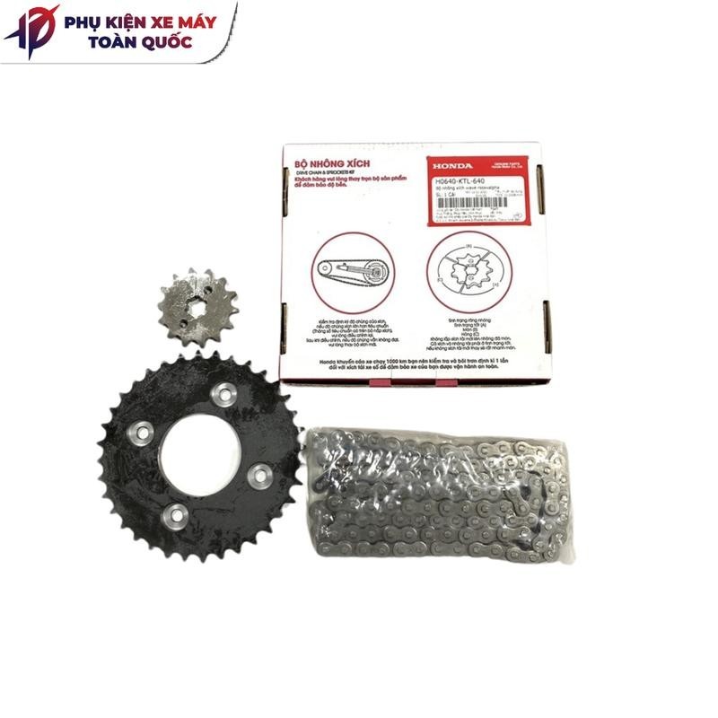 Bộ nhông xích (NSD) Honda - Wave RS / RSX / Alpha  / Wave 110 / Wave S110 /  Fu Neo - H0640KTL640 Ph