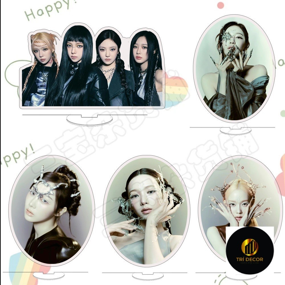 Aespa KARINA GISELLE WINTERNING Acrylic Standy Standee Hai Mặt