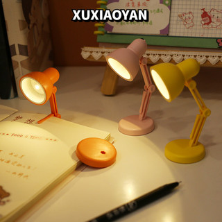 Đèn LED đọc sách Mini XUXIAOYAN có kẹp bàn gấp được bảo vệ để bảo vệ mắt du lịch / ký túc xá
