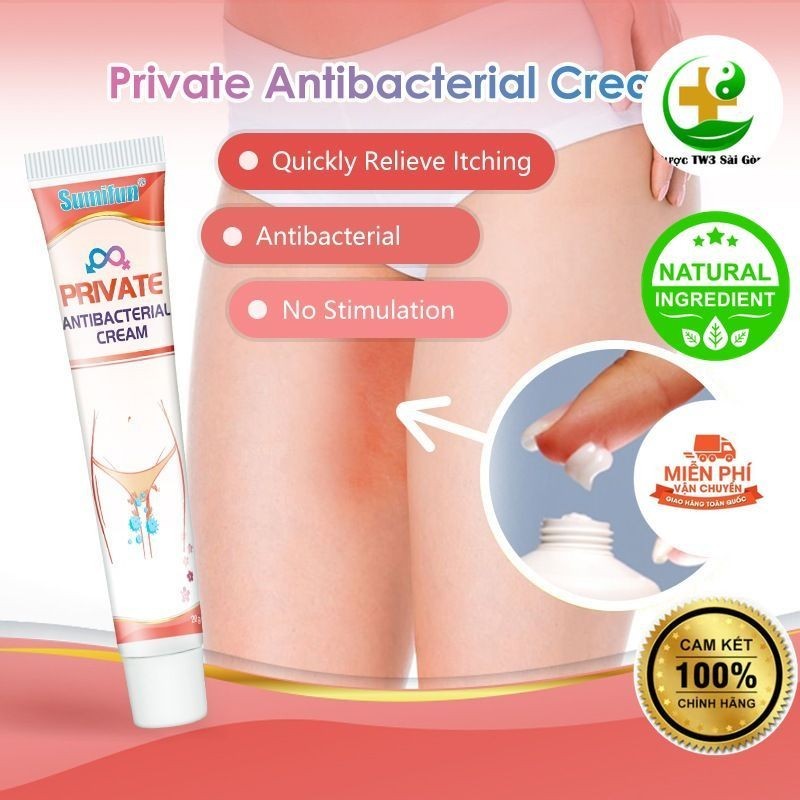 Kem Bôi Ngứa Vùng Kín, Nấm Vùng Kín, Sùi Mào Gà, Dùng Cho Nam Nữ, Thành Phần Tinh Chất Thảo Dược 100%_Che tên SP
