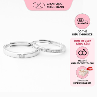 Nhẫn đôi bạc s925 dreamsilver "the wedding ring" chỉnh được size dành cho cặp đôi nd020