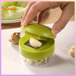 Aislerbee Máy Xay Tỏi Nhỏ Cắt Tỏi Công Thái Thực Phẩm Thép Không Gỉ Lưỡi Sắc Nét Dễ Dàng Vệ Sinh Máy Nghiền Tỏi