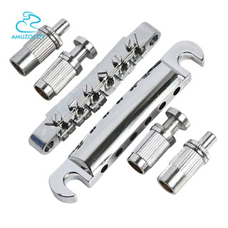 Amuzocity Guitar Saddle Bridge Taiiece Studs cho các bộ phận thay thế đàn Guitar điện