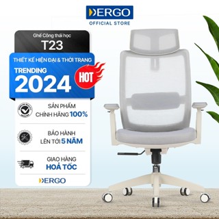 Ghế Văn Phòng Công Thái Học Ergonomic Office Chair Elegant T23 - Đệm Ngồi Đúc Nguyên Tấm Molded Foam