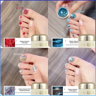 ⚡⚡COD ANNIES Galaxy Sequins Series Gel Sơn Móng Tay Sequin Toe Mới Super Flash Làm Trắng Đầy Màu Sắc Sequin Trị Liệu Bằng Ánh Sáng Sơn Móng Tay Keo Ngâm Tắt UV LED Keo Dán Móng Tay Cho Cửa Hàng Làm Móng