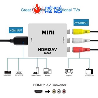 Bộ chuyển đổi hdmi sang av - đầu chuyển hdmi ra av - adapter hdmi sang av - hdmi to av