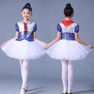 Hiệu Suất Trang Phục Khiêu Vũ Nam Hiệu Suất Trang Phục Hợp xướng Thơ Hồi Nhớ Đỏ 2.25 Trẻ Em Nhóm Bé Gái Ngày Quốc khánh Học Sinh Tiểu Học