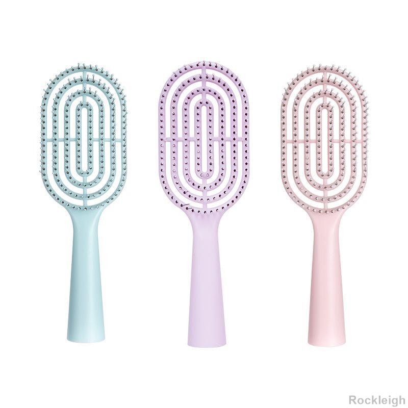 Miniso MINISO Mini Dọc Khô Tóc Xương Lược Xương Rỗng Lược Cong Rib Lược Ướt Khô Di Động 666