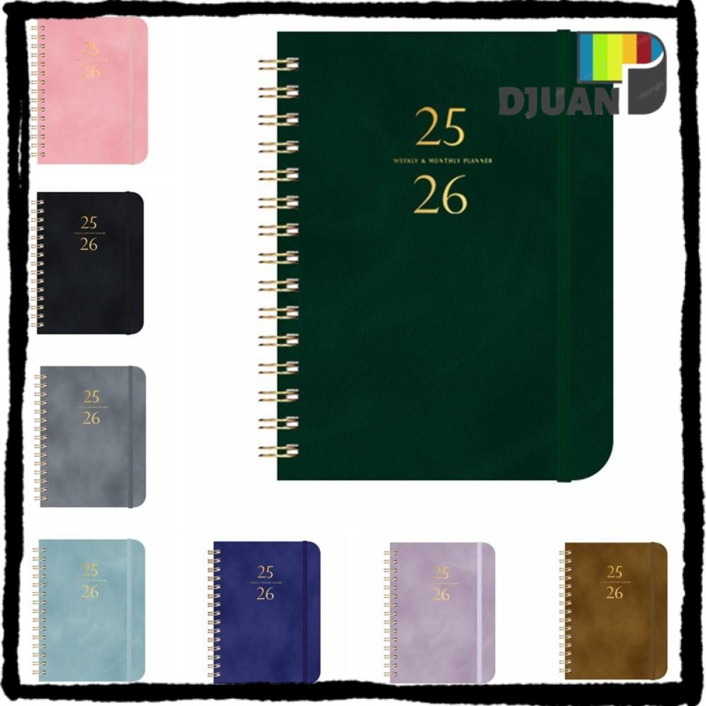 DUOJUN Planner 2025-2026, A5 Lập kế hoạch học thuật hàng tuần và hàng tháng, Túi bên trong Lịch trìn